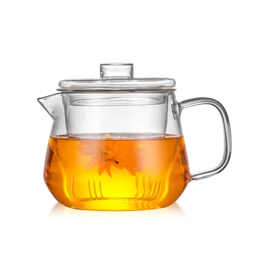 Lily Glass Tea Pot with Removable Glass Infuser (500ml)