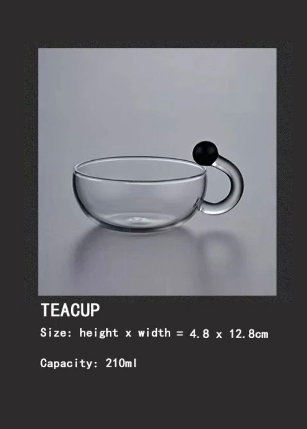 Grace Tea Set with Glass Infuser (700 ml) 1 Teapot + 2 Cups