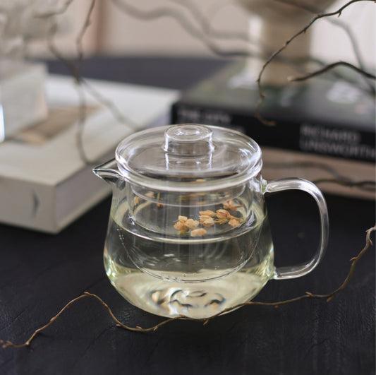 Lily Glass Tea Pot with Removable Glass Infuser (500ml)